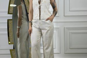 3 Conjunto de lino bordado GM25233